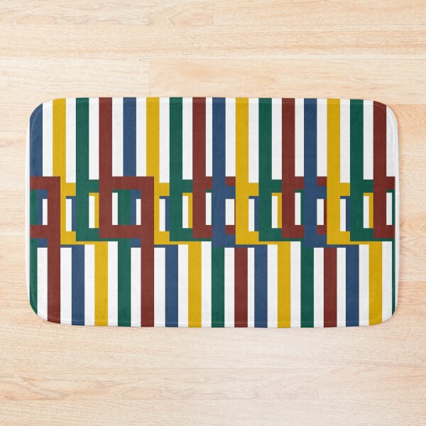 Item preview, Vertical Interlocking Spectrum Grid Geometric Pattern designed and sold by LensDyn™.
