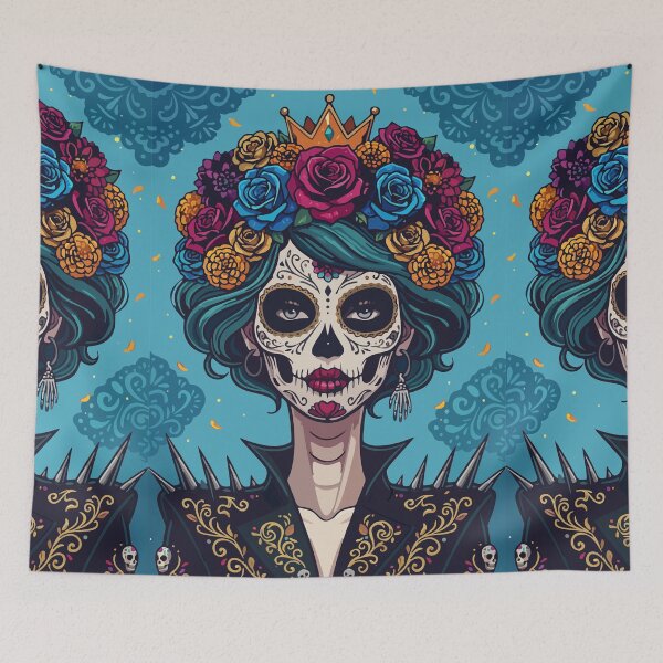 Item preview, Catrina Crown | Vintage Day of the Dead Tarot Art designed and sold by  Ojo de Lilith.