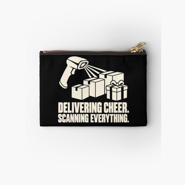 Item preview, Delivering Cheer Scanning Everything Peak Season Humor designed and sold by DreamLayerStudio.