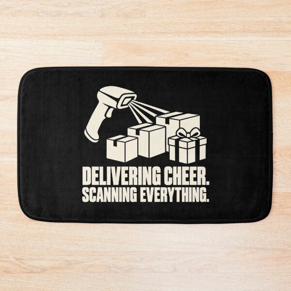 Item preview, Delivering Cheer Scanning Everything Peak Season Humor designed and sold by DreamLayerStudio.