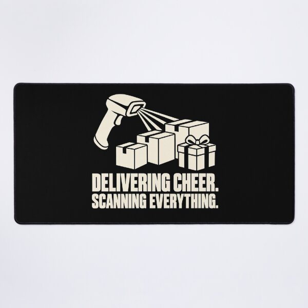 Item preview, Delivering Cheer Scanning Everything Peak Season Humor designed and sold by DreamLayerStudio.