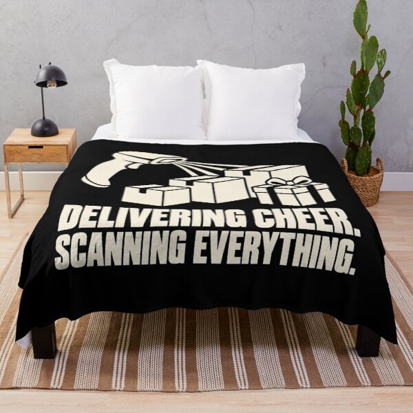 Item preview, Delivering Cheer Scanning Everything Peak Season Humor designed and sold by DreamLayerStudio.