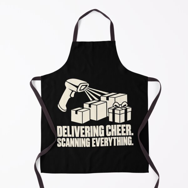 Item preview, Delivering Cheer Scanning Everything Peak Season Humor designed and sold by DreamLayerStudio.