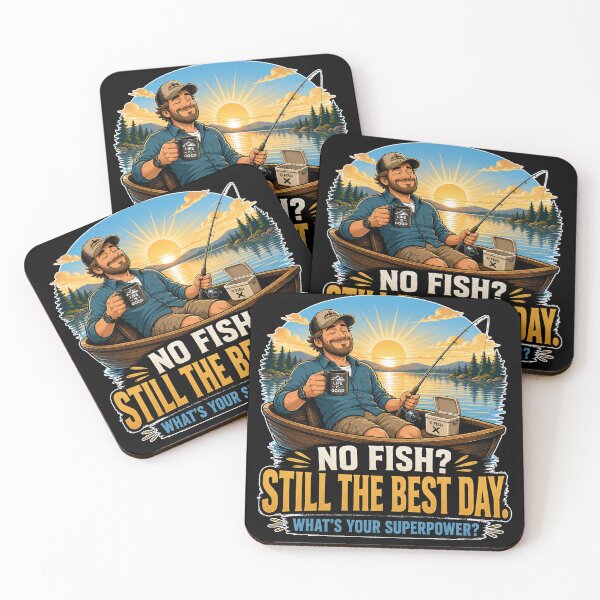 Item preview, No Fish Still The Best Day Funny Fisherman Boat Morning Fishing designed and sold by MirengLab.