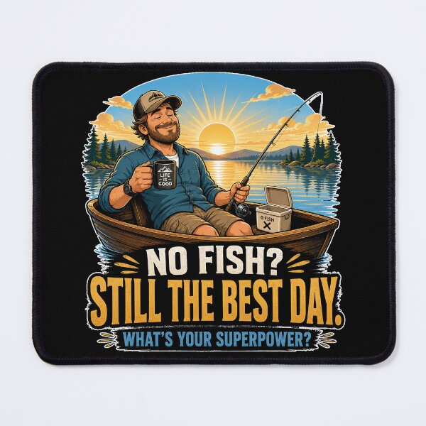 Item preview, No Fish Still The Best Day Funny Fisherman Boat Morning Fishing designed and sold by MirengLab.