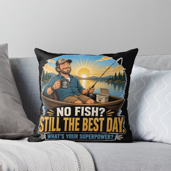 Item preview, No Fish Still The Best Day Funny Fisherman Boat Morning Fishing designed and sold by MirengLab.