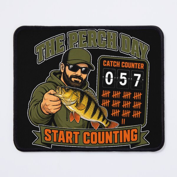 Item preview, The Perch Day Catch Counter Start Counting Perch Fishing Angler designed and sold by MirengLab.