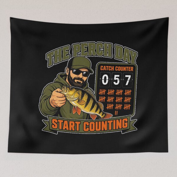 Item preview, The Perch Day Catch Counter Start Counting Perch Fishing Angler designed and sold by MirengLab.