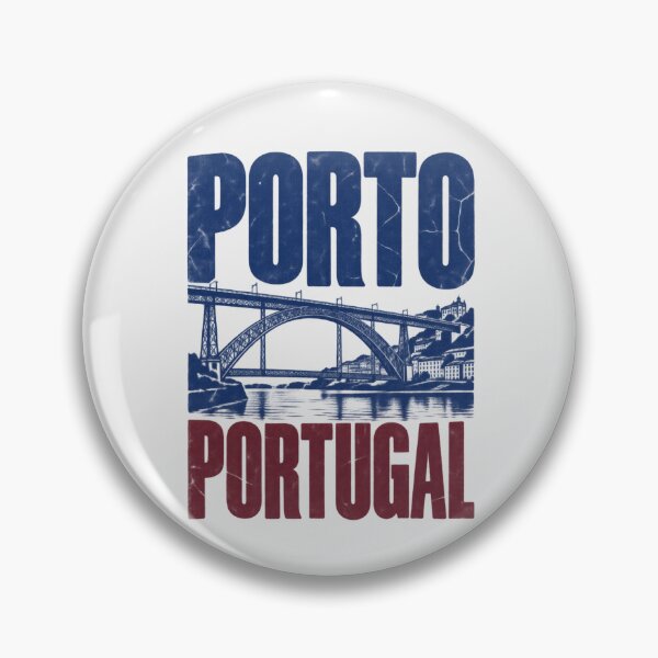 Item preview, Porto Portugal Dom Luis Bridge Retro Distressed designed and sold by Yellowriversss.