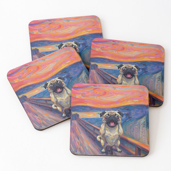 Item preview, The scream pug designed and sold by WildArtIT.