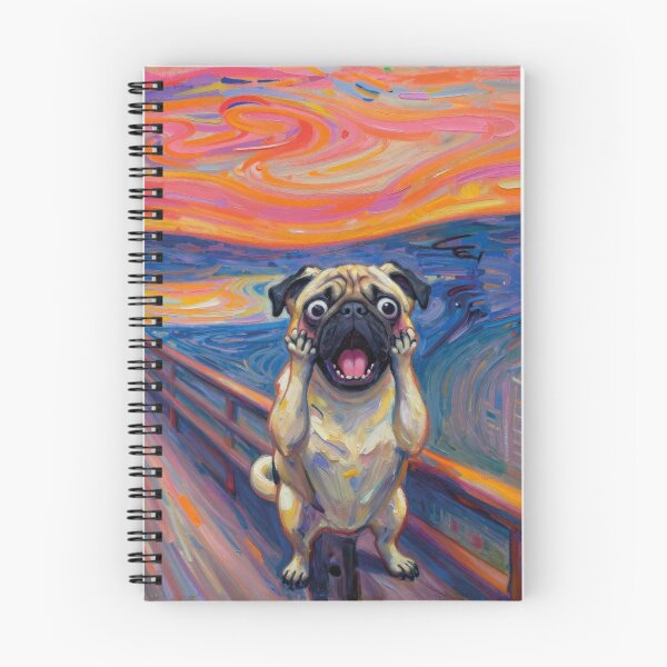Item preview, The scream pug designed and sold by WildArtIT.