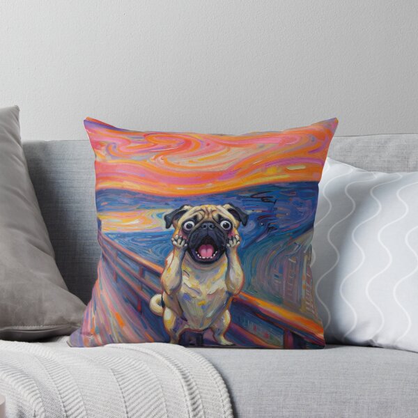 Item preview, The scream pug designed and sold by WildArtIT.