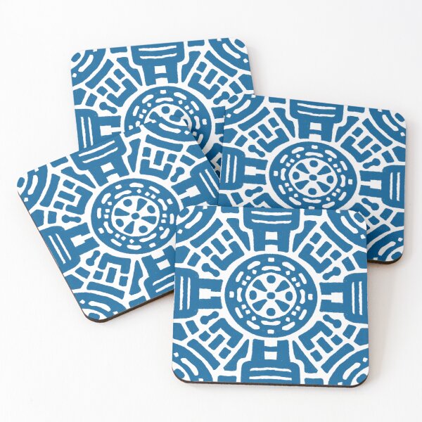Item preview, Linear Damask Blue designed and sold by Beatitudes Design.