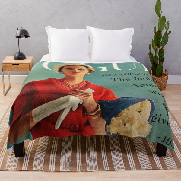 Item preview, Vogue Magazine Cover Vintage Girls Ladies Women Wall Art Poster Print Tee Cushion Mug Shirt designed and sold by Cool Robot Bro..