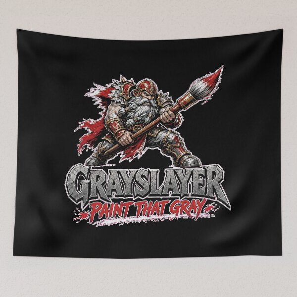 Item preview, Grayslayer Paint That Gray Miniature Painting Tabletop Dwarf designed and sold by MirengLab.