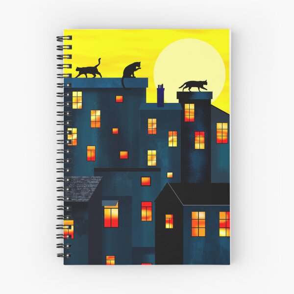 Item preview, Cats on Rooftops at Dusk designed and sold by Andrew  Hitchen.