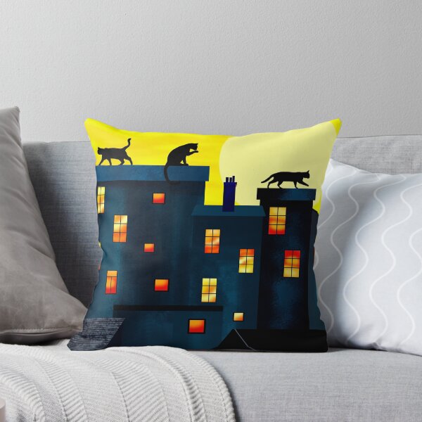 Item preview, Cats on Rooftops at Dusk designed and sold by Andrew  Hitchen.