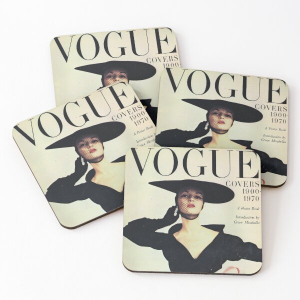 Item preview, Vogue Magazine Cover Vintage Girls Ladies Women Wall Art Poster Print Tee Cushion Mug Shirt designed and sold by Cool Robot Bro..