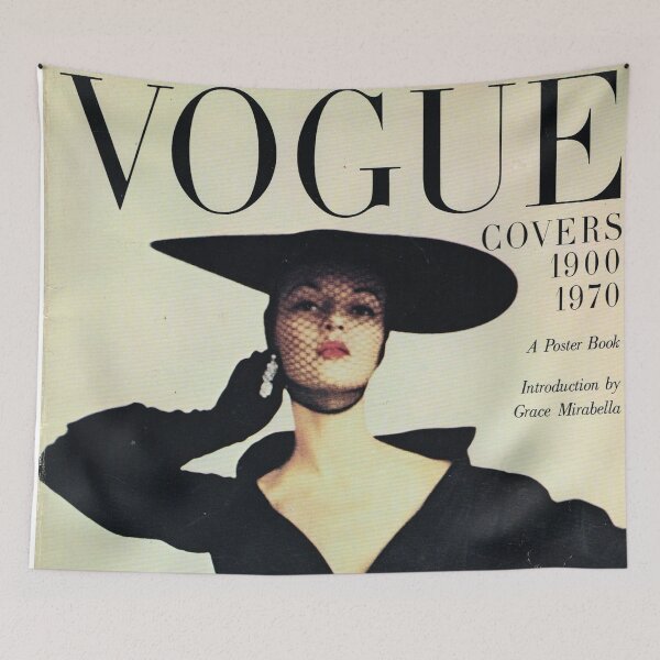 Item preview, Vogue Magazine Cover Vintage Girls Ladies Women Wall Art Poster Print Tee Cushion Mug Shirt designed and sold by Cool Robot Bro..
