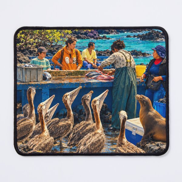 Item preview, Galapagos Island Travel Poster inspired by my photography designed and sold by Andiamo-Amigos.