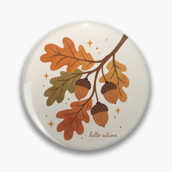 Item preview, "Hello Autumn" Leaves and Acorns designed and sold by OHBOY! Handmade.