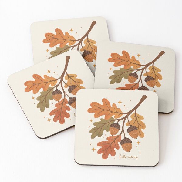 Artikelvorschau, "Hallo Herbst" Blätter und Eicheln entworfen und verkauft von OHBOY! Handmade.