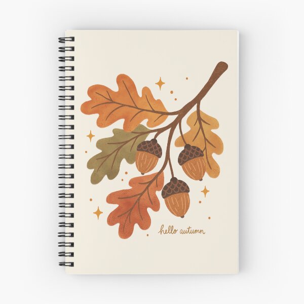 Item preview, "Hello Autumn" Leaves and Acorns designed and sold by OHBOY! Handmade.
