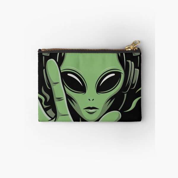 Item preview, Alien Vibes Retro Green Alien Headphones designed and sold by NatArtSA.