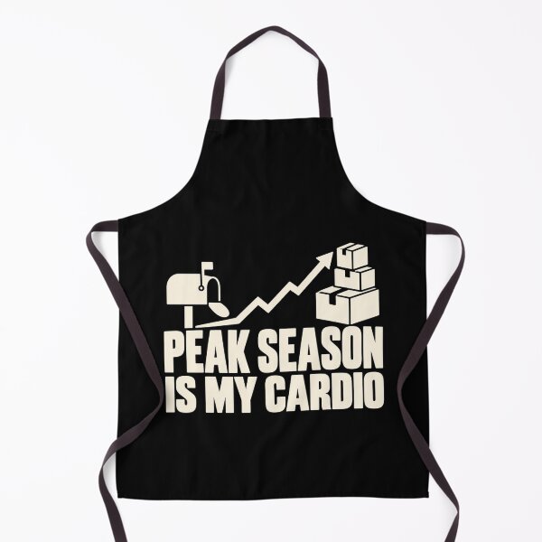 Item preview, Peak Season Is My Cardio Postal Worker Humor designed and sold by DreamLayerStudio.