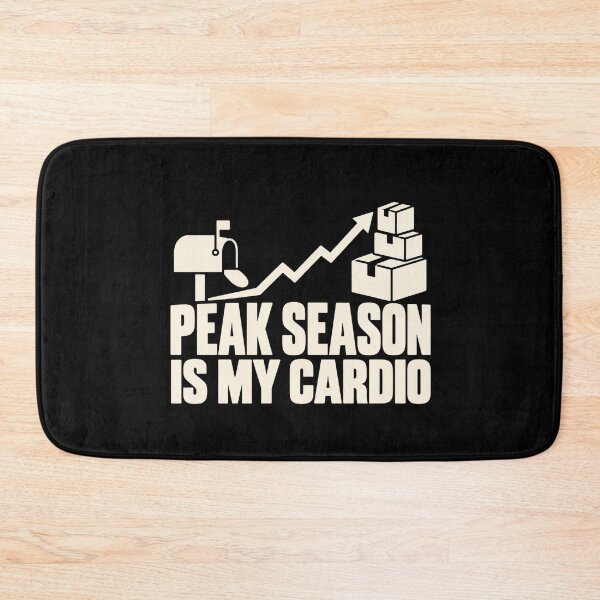 Item preview, Peak Season Is My Cardio Postal Worker Humor designed and sold by DreamLayerStudio.