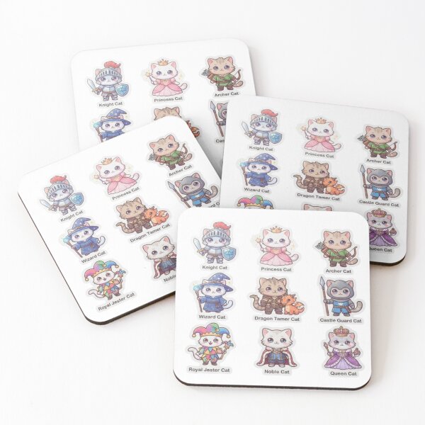 Item preview, Cute RPG Fantasy Cats designed and sold by PrintforDesign.