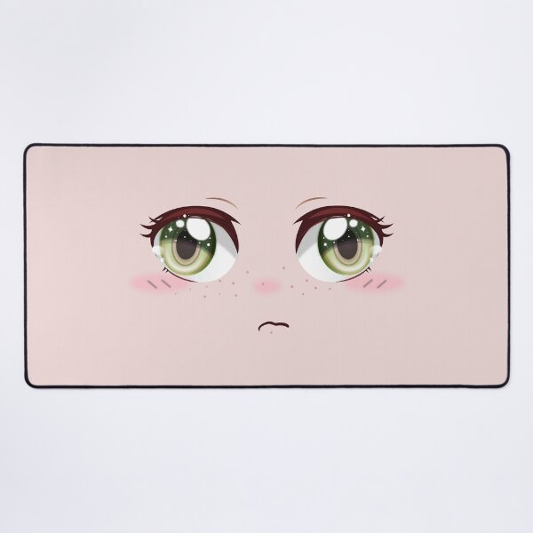 Item preview, Emerald Mood Anime Face | Cute Kawaii Expression designed and sold by bella-rosa87.