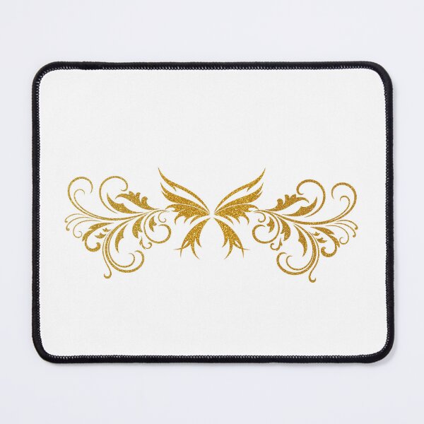 Item preview, gold glitter butterfly swirl designed and sold by madebykenz.