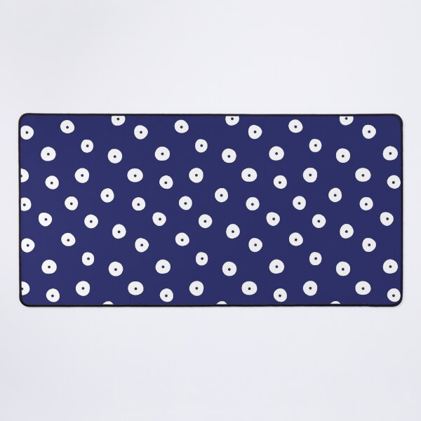 Item preview, Traditional Indigo Blue Eyelet Polka Dot Pattern designed and sold by ModdiesColors.
