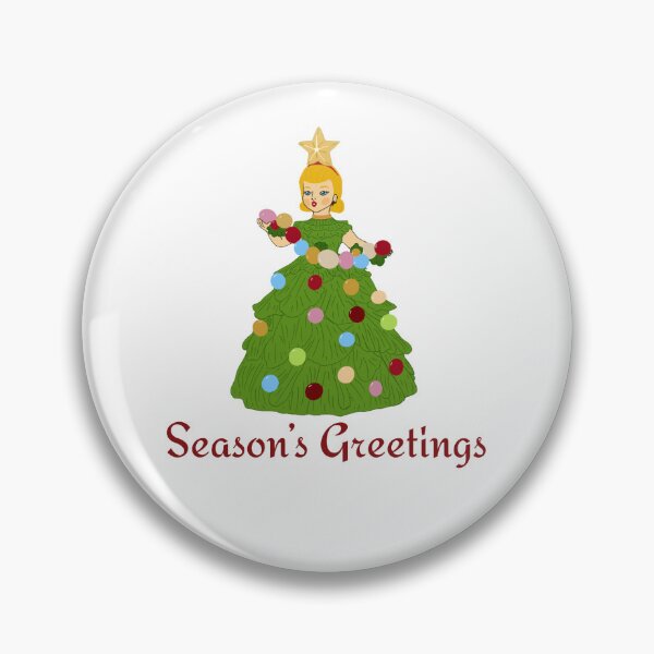 Item preview, Season's Greetings Christmas Tree Girl designed and sold by Adventure Girls Studio.