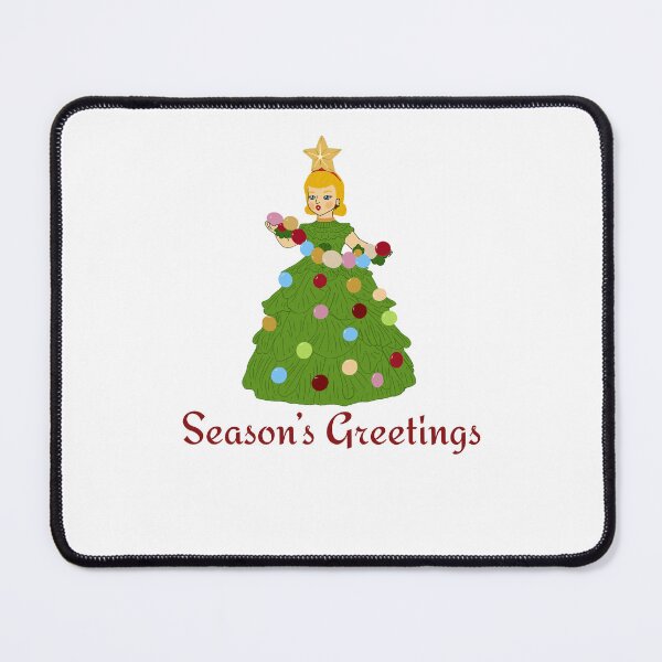 Item preview, Season's Greetings Christmas Tree Girl designed and sold by Adventure Girls Studio.