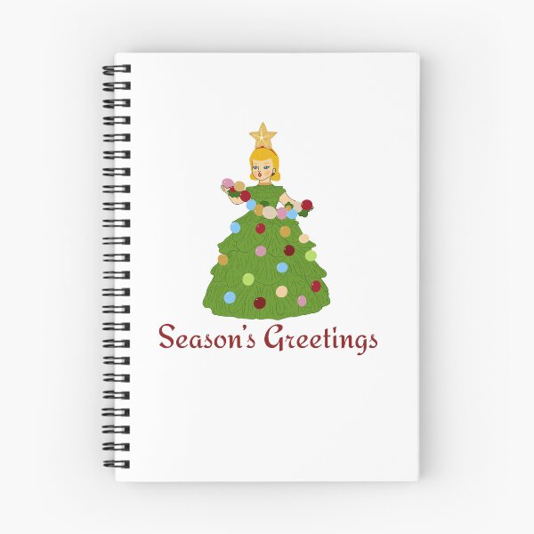 Item preview, Season's Greetings Christmas Tree Girl designed and sold by Adventure Girls Studio.
