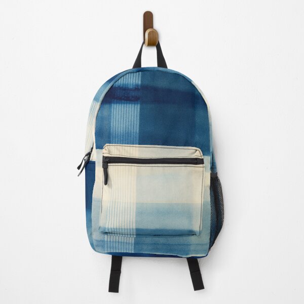 Item preview, Indigo Coastal Plaid Quiet Luxury Pattern designed and sold by trajeado14.