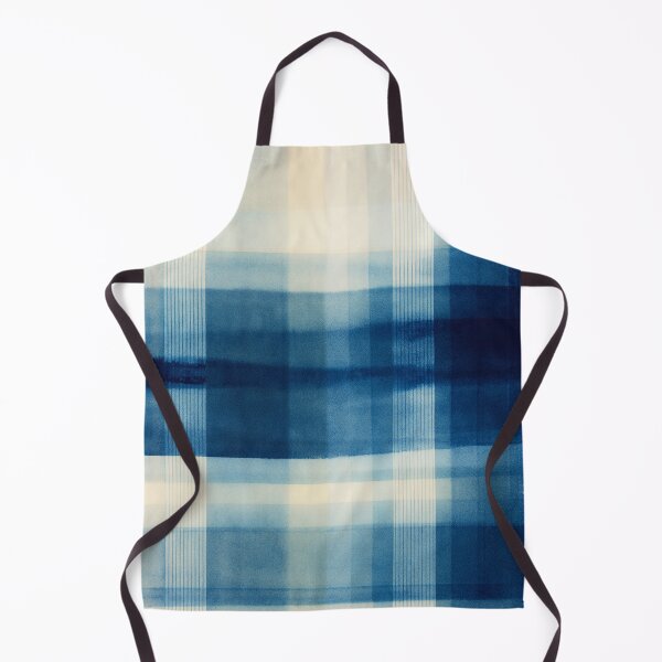 Item preview, Indigo Coastal Plaid Quiet Luxury Pattern designed and sold by trajeado14.