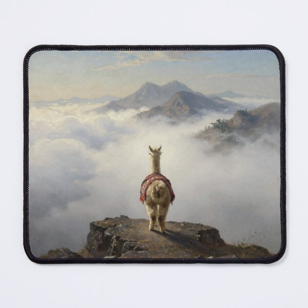 Item preview, Wanderer above the sea of fog llama designed and sold by WildArtIT.