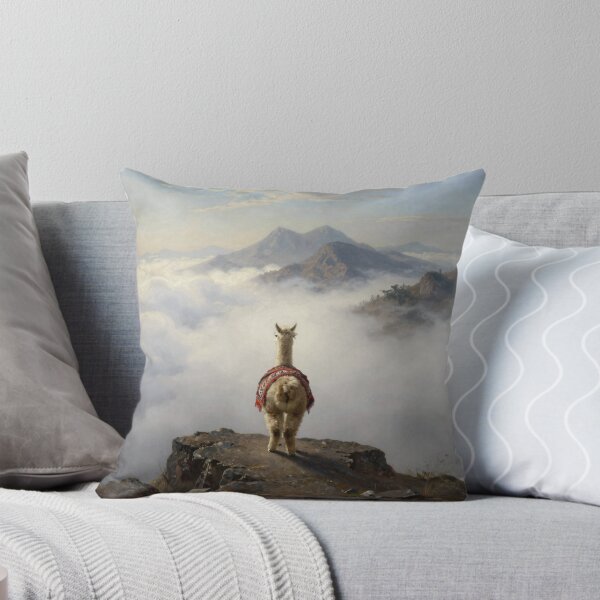 Item preview, Wanderer above the sea of fog llama designed and sold by WildArtIT.