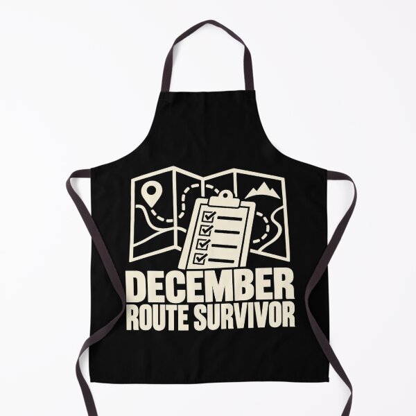 Item preview, December Route Survivor Mail Carrier Holiday Humor designed and sold by DreamLayerStudio.