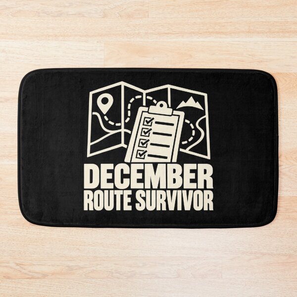 Item preview, December Route Survivor Mail Carrier Holiday Humor designed and sold by DreamLayerStudio.