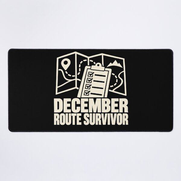 Item preview, December Route Survivor Mail Carrier Holiday Humor designed and sold by DreamLayerStudio.