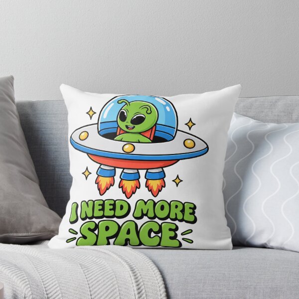 Item preview, Cute Alien UFO I Need More Space Funny designed and sold by Elite_Junkies.