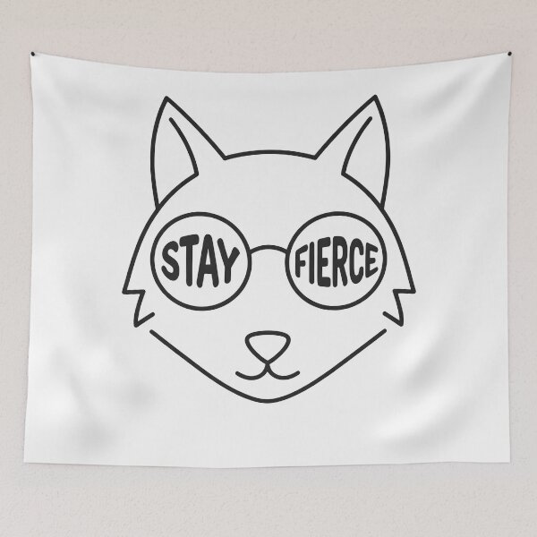 Item preview, Fierce Wolf Sunglasses Minimalist Wildlife Illustration designed and sold by StickerNestYou.