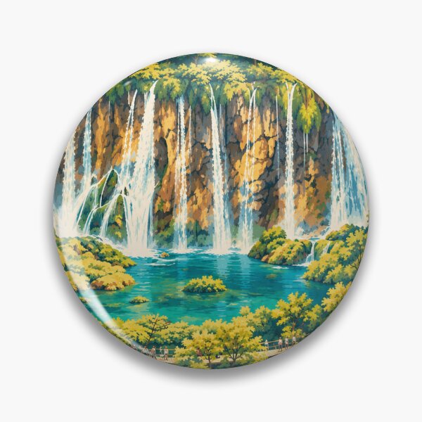 Item preview, Plitvice Lakes Croatia Travel Artwork created from my photography. designed and sold by Andiamo-Amigos.