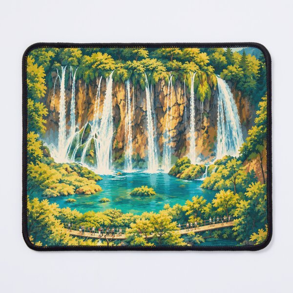 Item preview, Plitvice Lakes Croatia Travel Artwork created from my photography. designed and sold by Andiamo-Amigos.