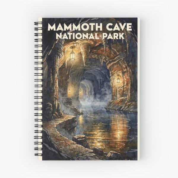 Item preview, Mammoth Cave National Park Kentucky Vintage Watercolor Travel designed and sold by Teelogic.