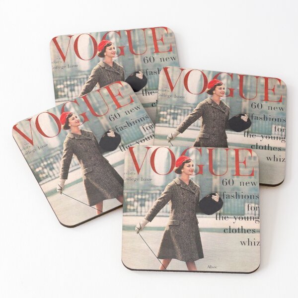 Item preview, Vogue Magazine Cover Vintage Girls Ladies Women Wall Art Poster Print Tee Cushion Mug Shirt designed and sold by Cool Robot Bro..